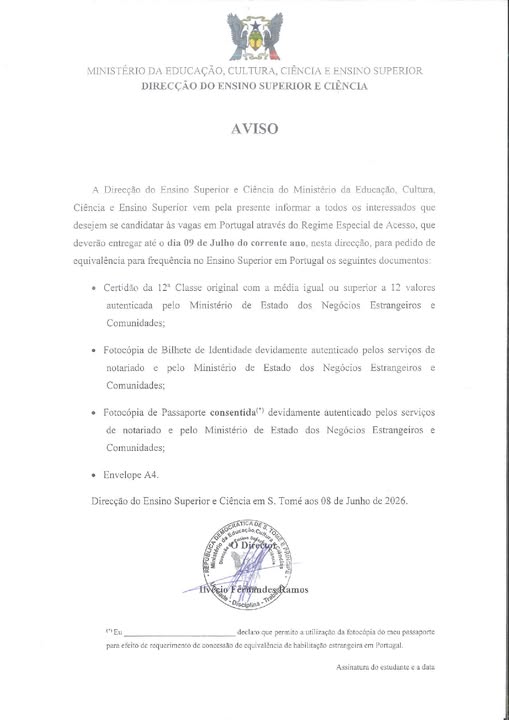 Aviso: Candidaturas ao Ensino Superior em Portugal
