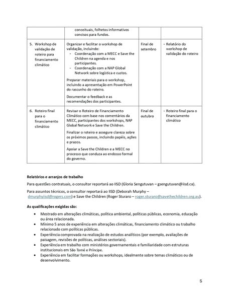 Oportunidade de consultoria: Iniciativa de Sistemas de Educação Inteligentes para o Clima
