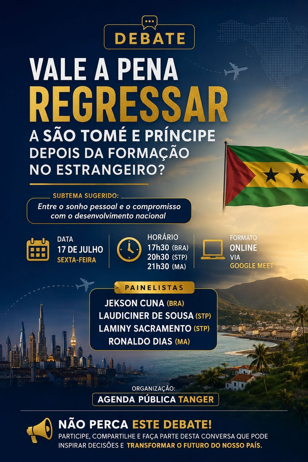 Debate: Vale a pena regressar a São Tomé e Príncipe depois da formação no estrangeiro?