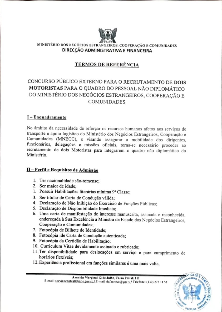 Concurso Público para Motoristas