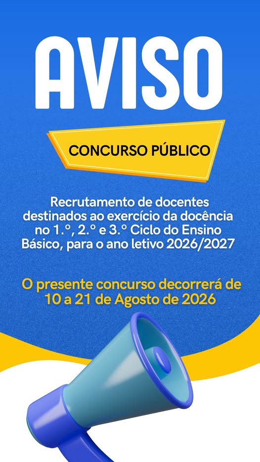 Concurso Público para Recrutamento de Docentes 2026/2027