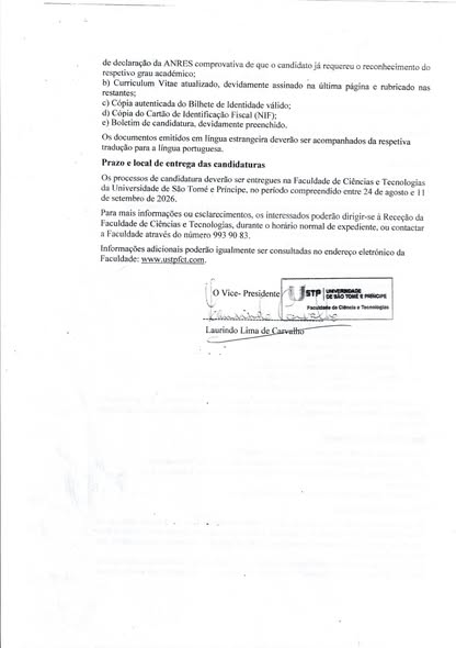 Concurso Documental para Contratação de Docentes