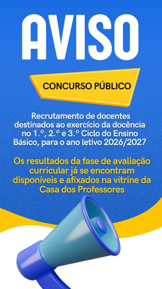 Recrutamento de docentes: Resultados se encontram na vitrine