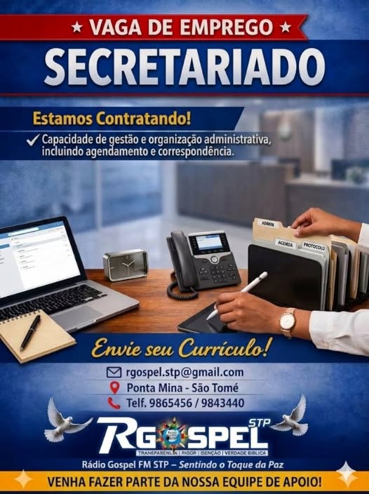 Vaga de Emprego - Secretariado