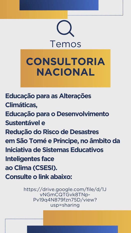 Oportunidade de Consultoria Nacional - CSESI