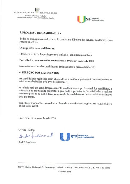 Chamada para candidaturas — Bolsas de mobilidade de curta duração