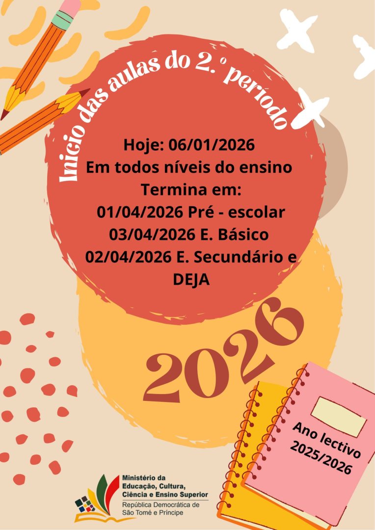 Inicio das aulas do 2º período