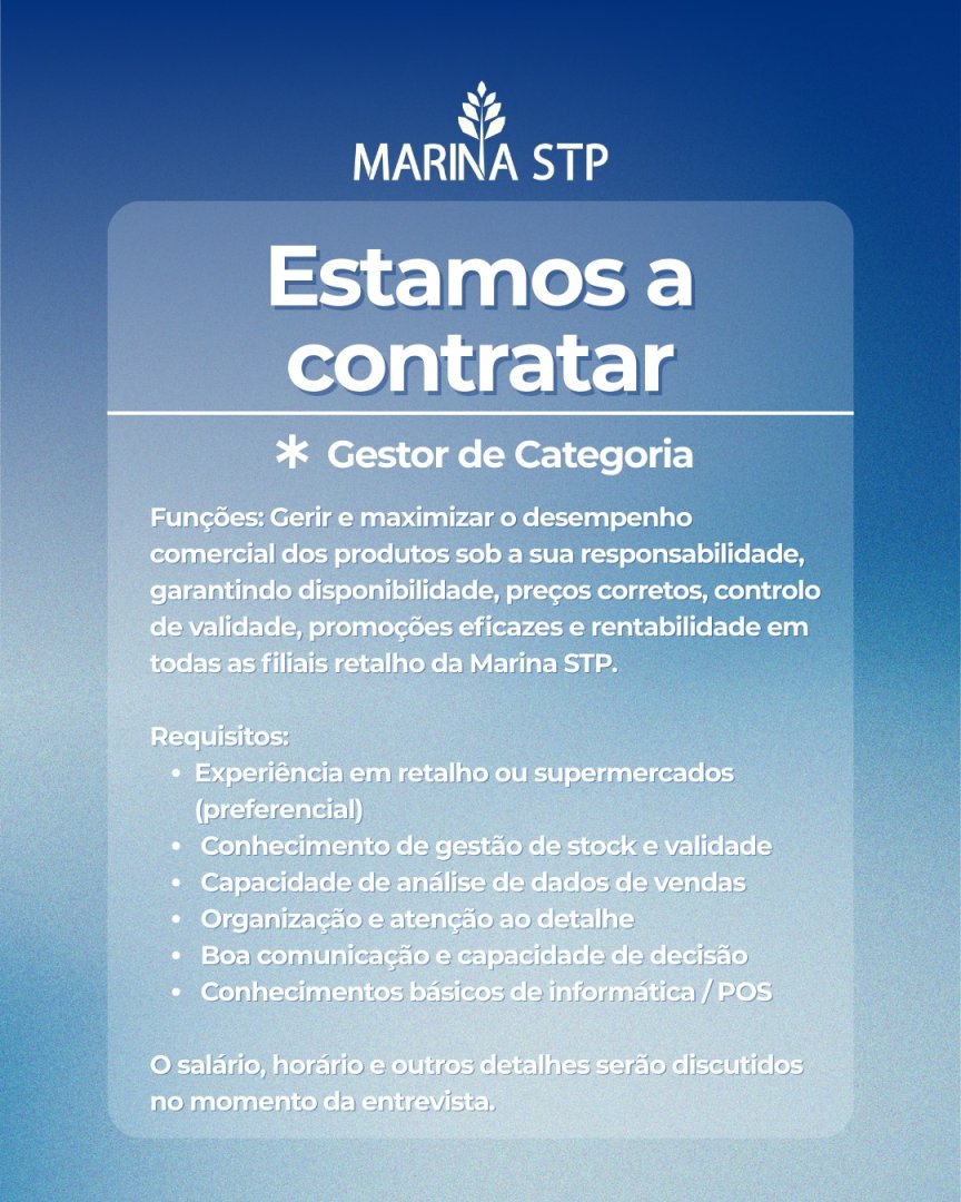 Vagas para Gestor/a de Categoria