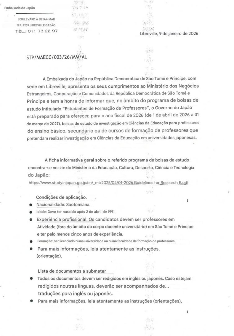 Bolsa de Estudo para Estudantes de Formação de Professores