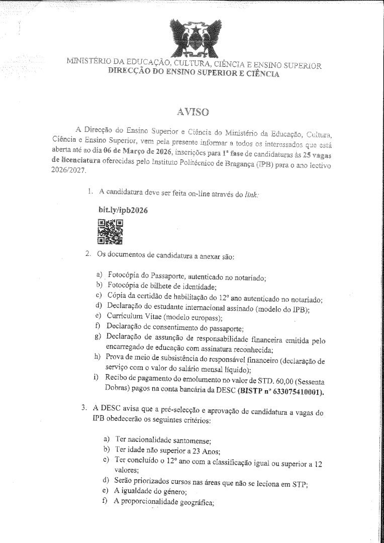 Vagas para CTeSP ,Licenciaturas e Mestrados