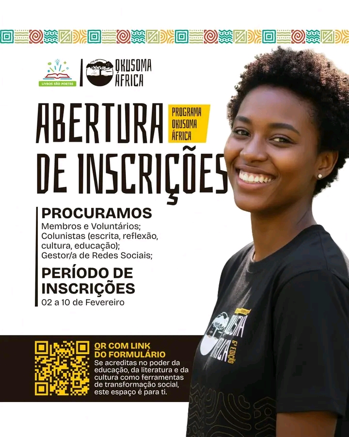 📣 ABERTURA DE INSCRIÇÕES | PROGRAMA OKUSOMA ÁFRICA