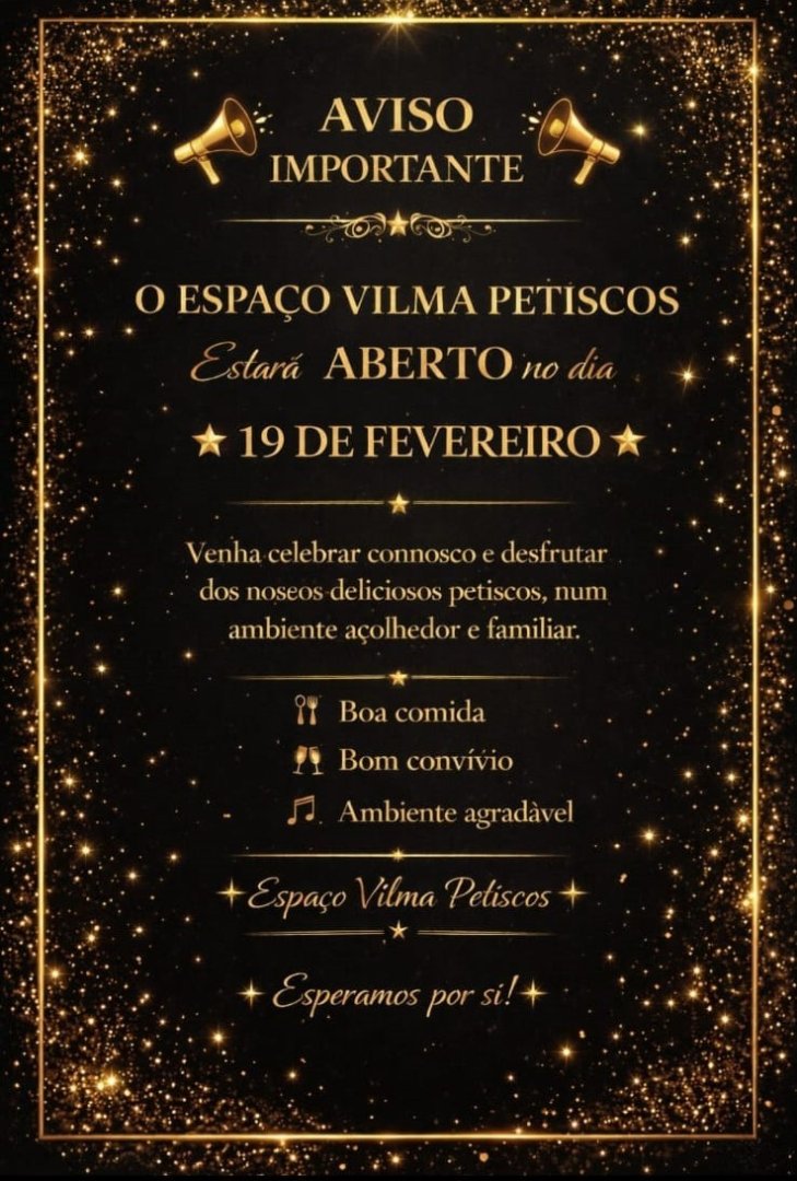 Vilma Petiscos - Reabertura