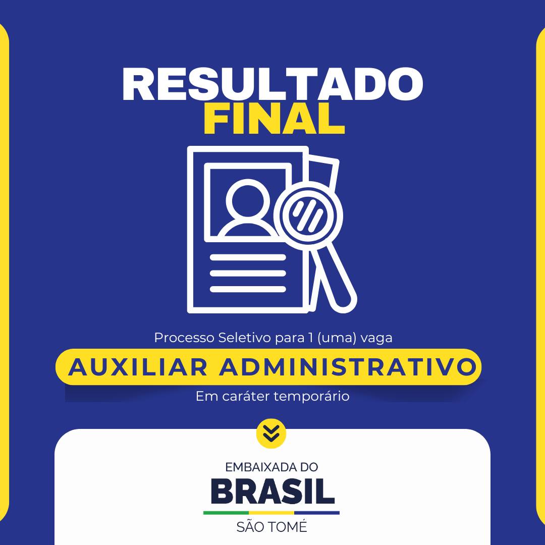 Resultado Final do Processo Seletivo Para Contratação de Auxiliar Administrativo