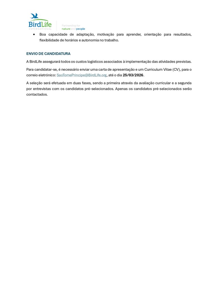 Vaga Para Voluntários Na Implementação de Atividades de Comunicação e Sensibilização