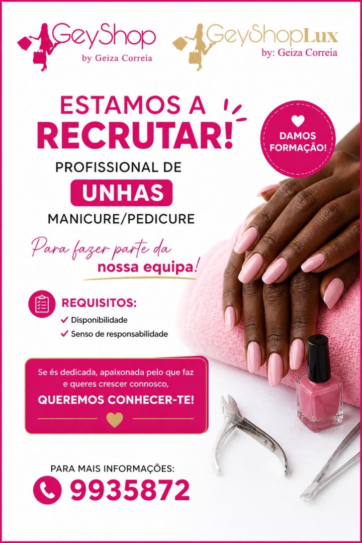 Vaga Para Profissional de Unhas