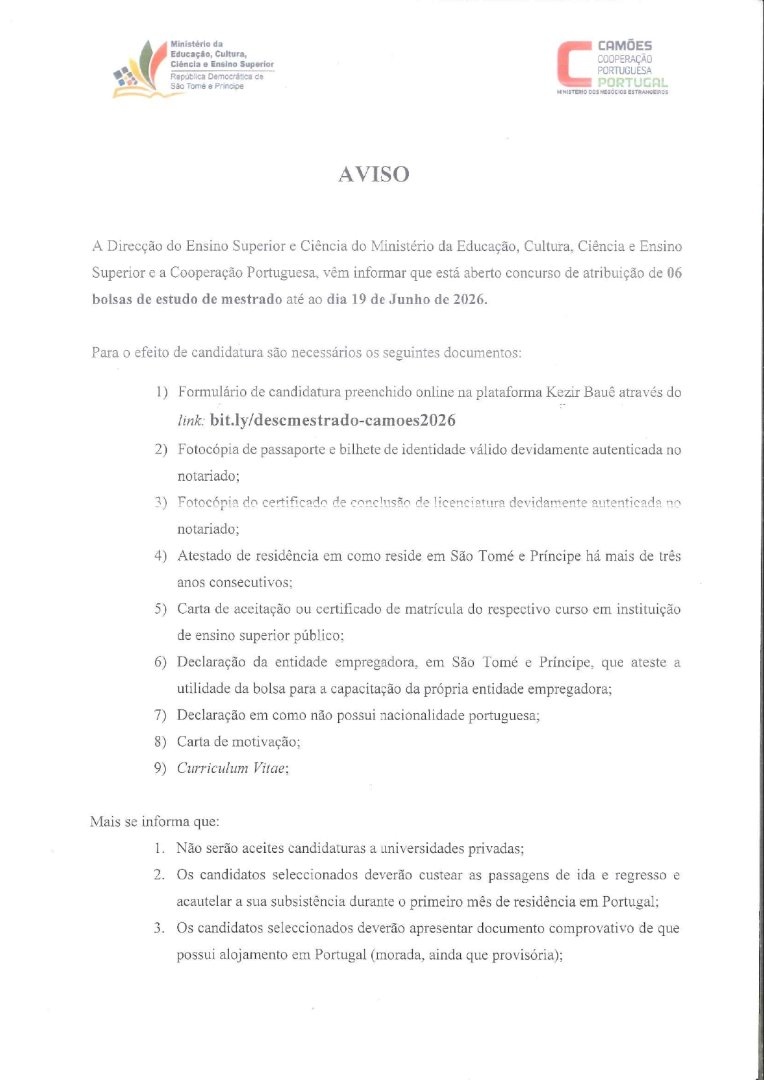 Bolsas de Mestrado Camões 2026