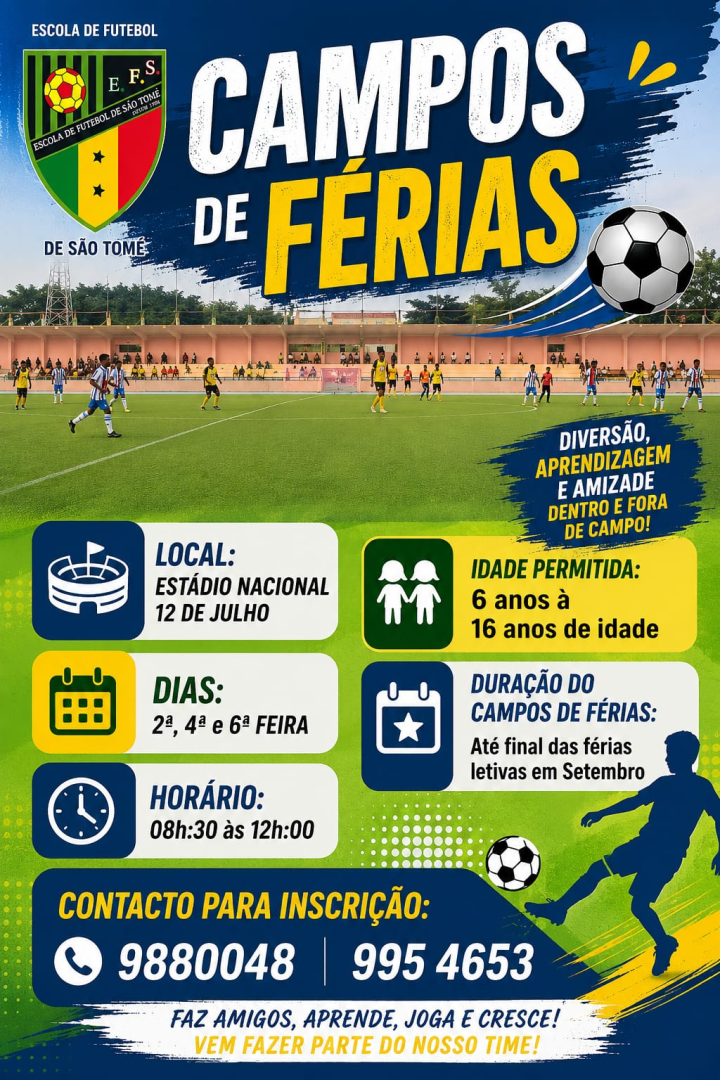 Campos de Férias da Escola de Futebol de São Tomé