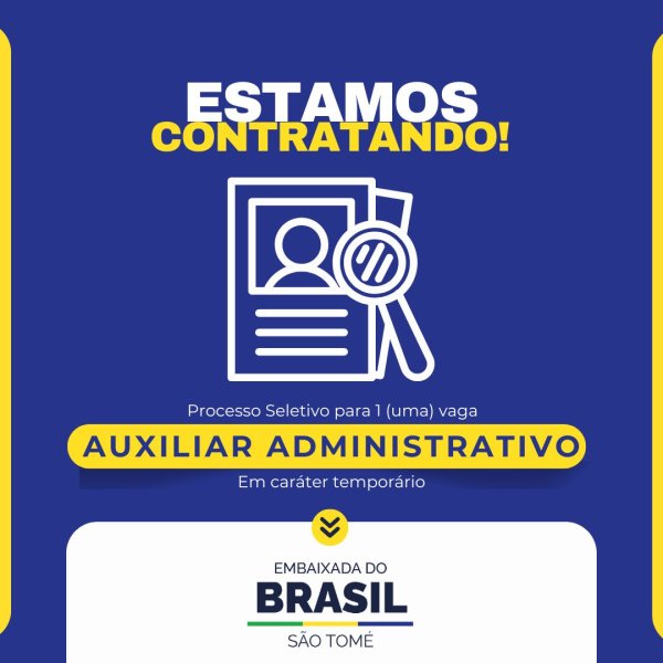 Vaga Temporária para Auxiliar Administrativo