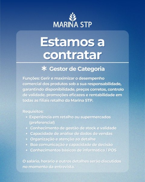 Vagas para Gestor/a de Categoria