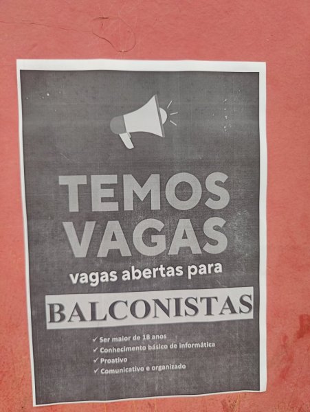 Vaga para Balconista