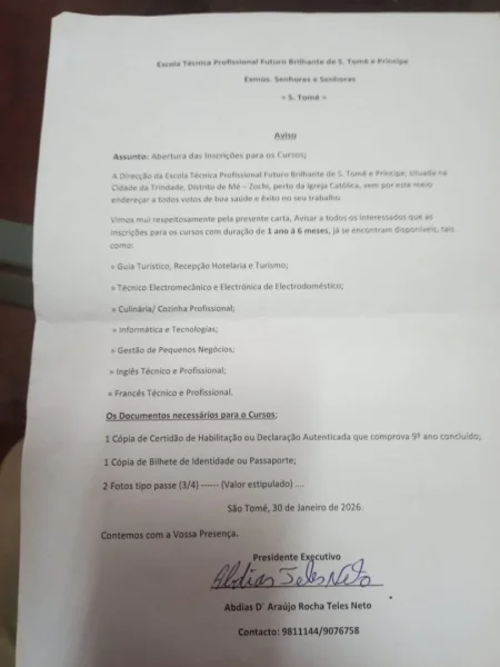 Escola Técnica Profissional Futuro Brilhante abre inscrições