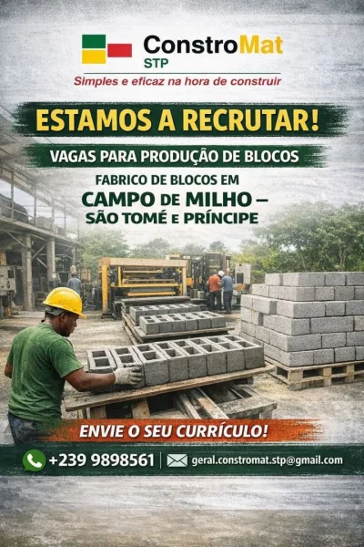Vaga Para Trabalhar numa Fábrica de Blocos