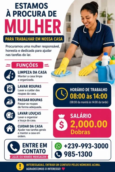 Vaga Para Empregada Doméstica