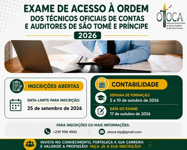 Exame de Acesso à Ordem dos Técnicos Oficiais de Contas e Auditores 2026