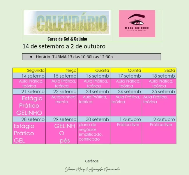 Curso de Gel e Gelinho - Escola de Estética