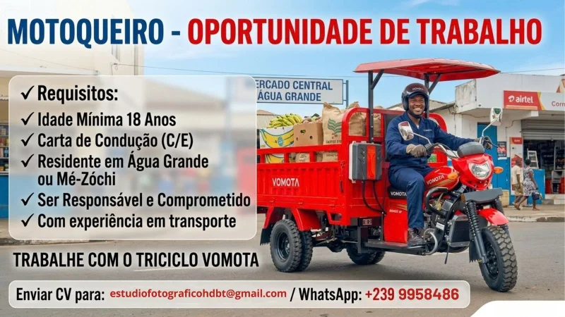 Motoqueiro - Oportunidade de Trabalho
