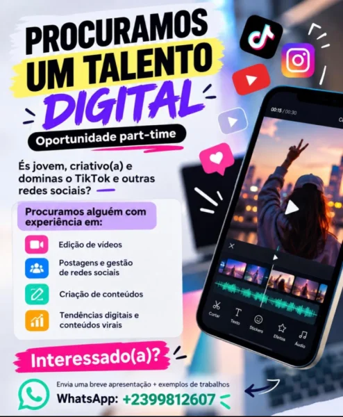 Procura-se Talento Digital - Oportunidade Part-Time