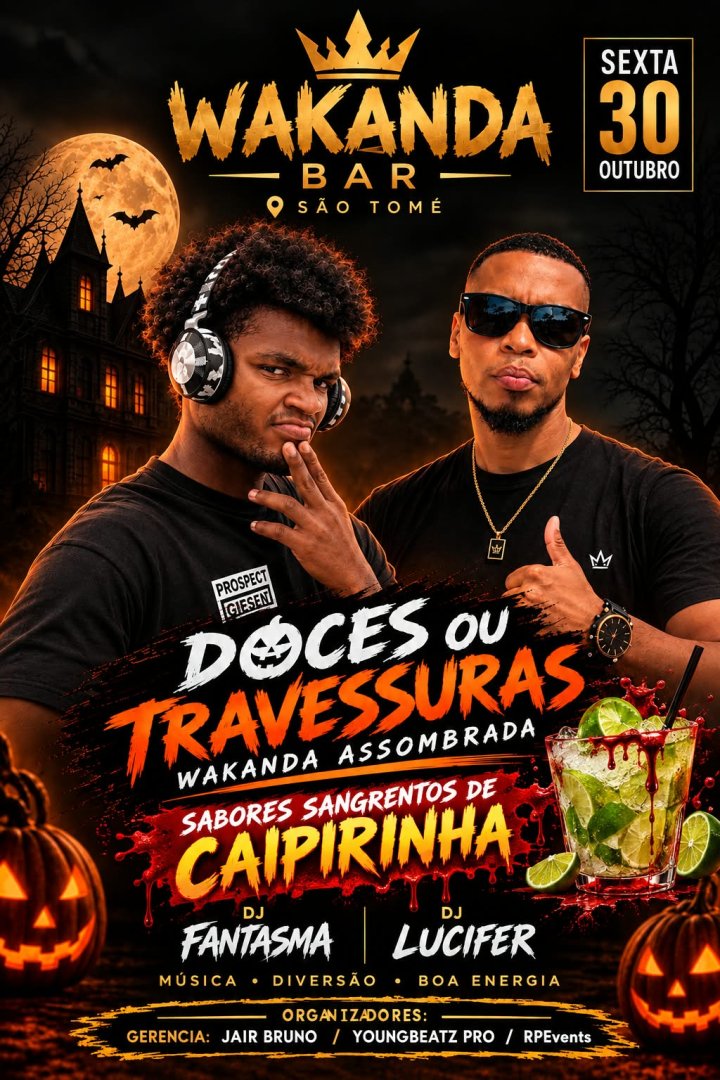 Festa de Halloween Wakanda Bar