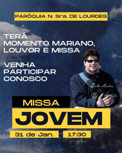 Missa Jovem na Paróquia Nossa Senhora de Lourdes