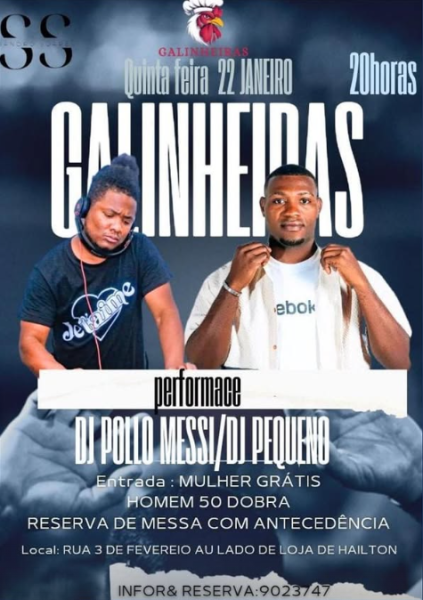 Performance DJ Pollo Messi e DJ Pequeno nas Galinheiras