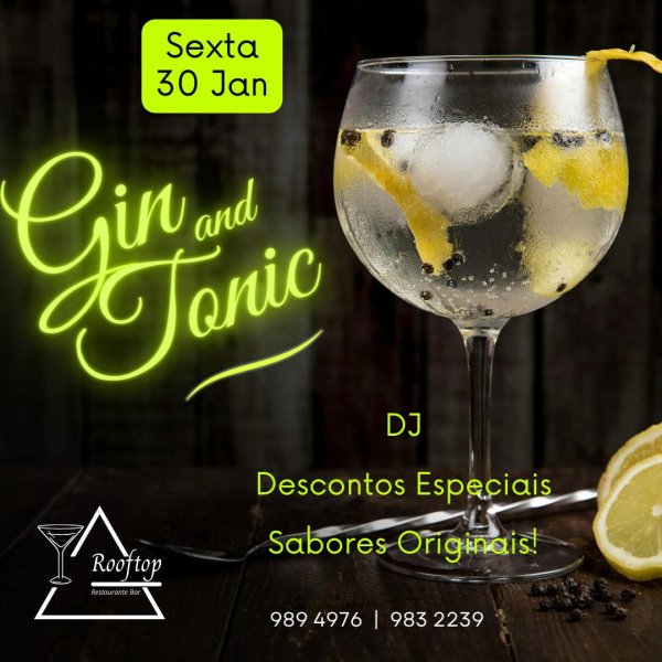 Gin and Tonic Night no Rooftop