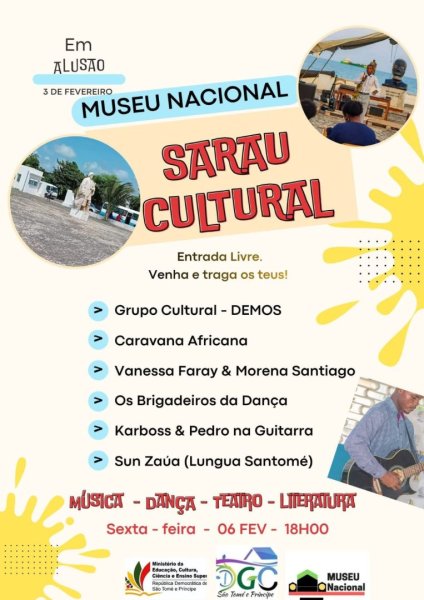 Sarau Cultural em Alusão ao 3 de Fevereiro no Museu Nacional