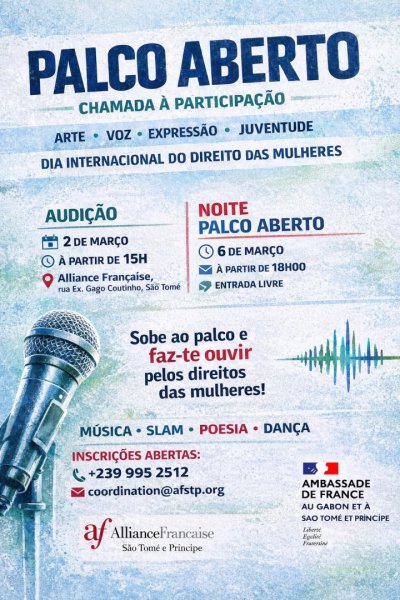 Palco Aberto – Faz-te ouvir pelos Direitos das Mulheres!