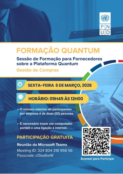 Sessão de Formação para Fornecedores – Plataforma Quantum