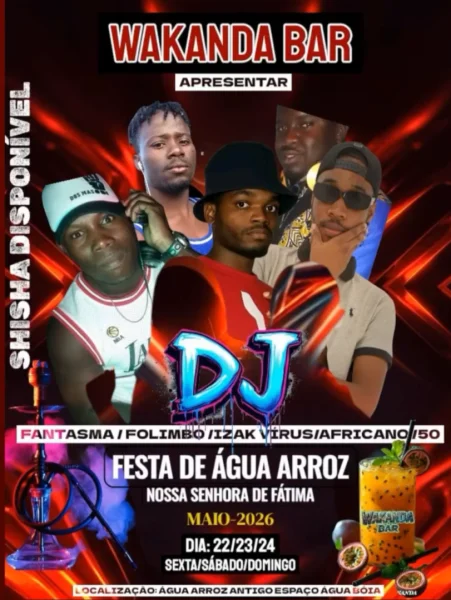Festa de Água Arroz no Wakanda Bar