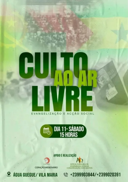 Culto ao Ar Livre - Evangelização e Acção Social