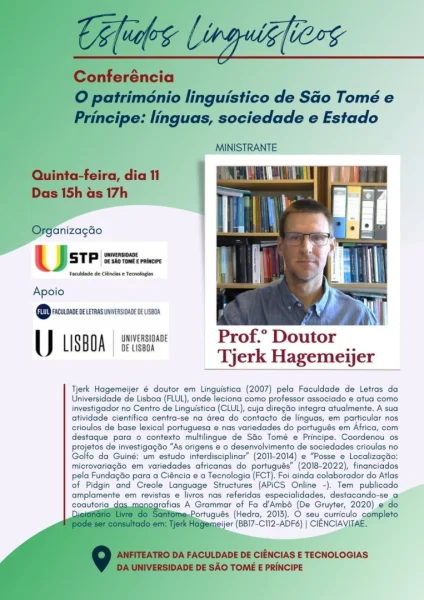 Conferência: O património linguístico de São Tomé e Príncipe