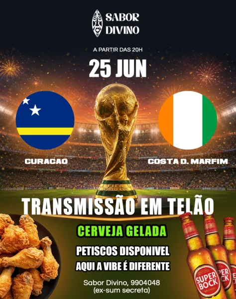Transmissão de Futebol: Curaçao vs Costa do Marfim