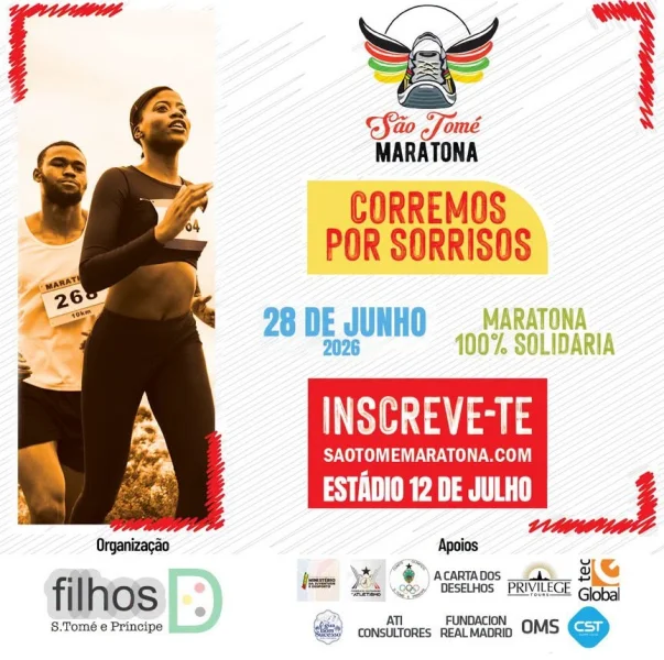 São Tomé Maratona 2026 - Corra no Centro do Mundo