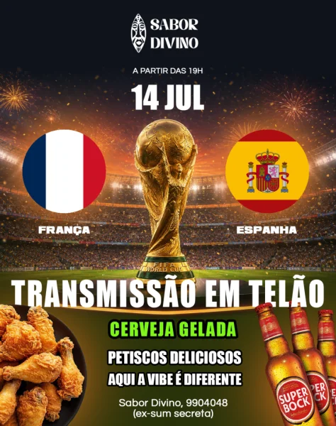 França vs Espanha no Sabor Divino