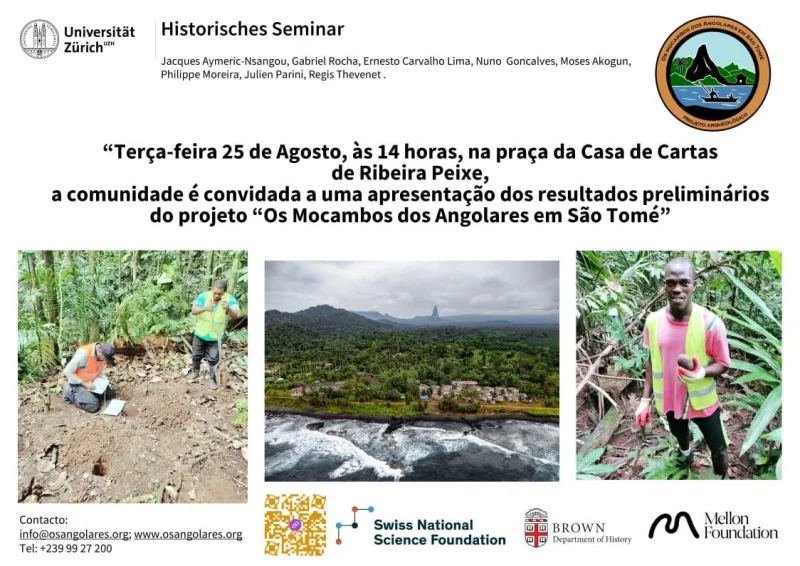 Apresentação dos resultados preliminares do projeto Os Mocambos dos Angolares em São Tomé