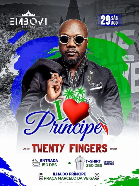 I Love Príncipe com Twenty Fingers