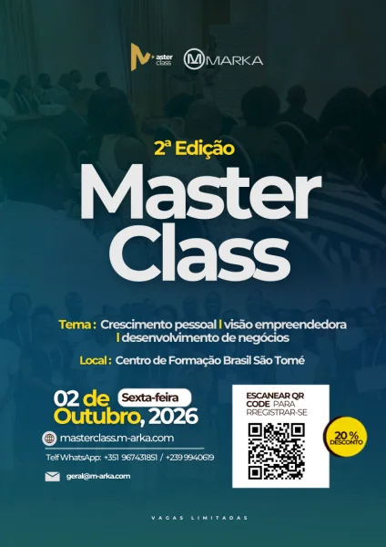 Evento Empresarial em São Tomé - Master class