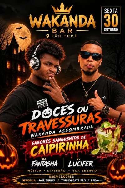 Festa de Halloween Wakanda Bar