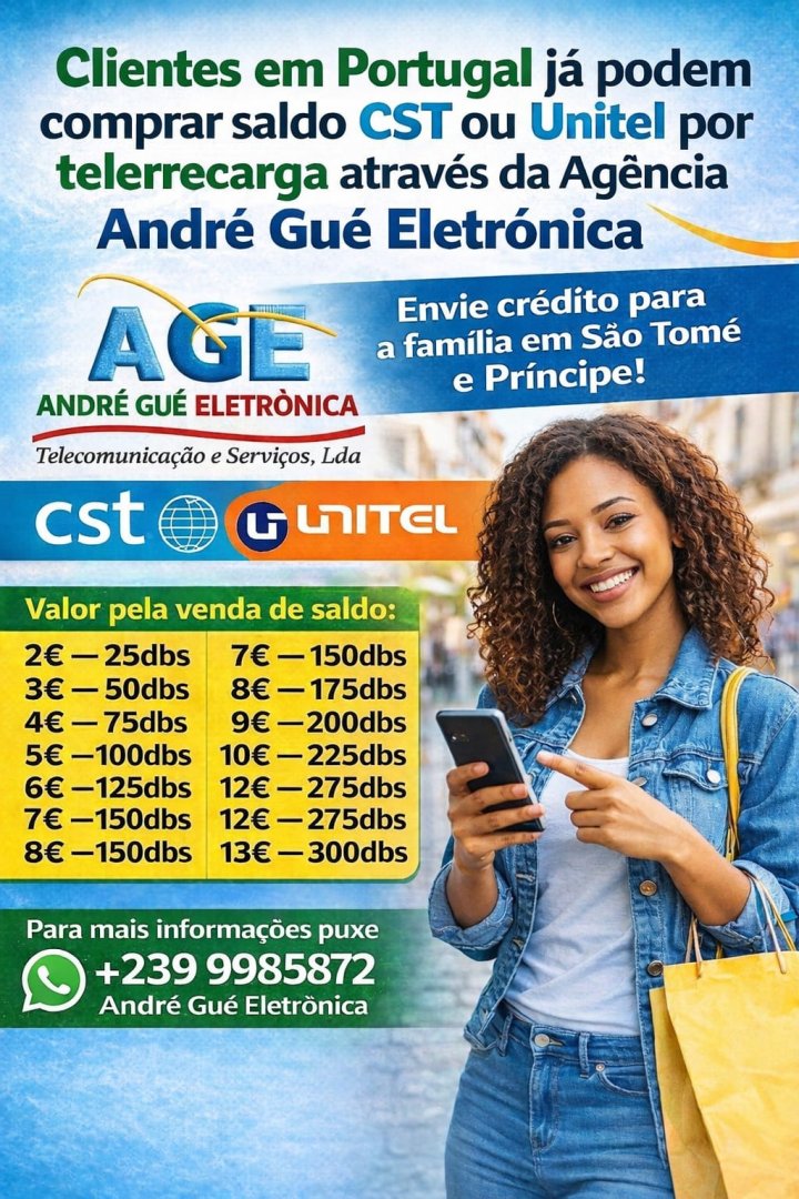 Carregamento de saldo cst / Unitel