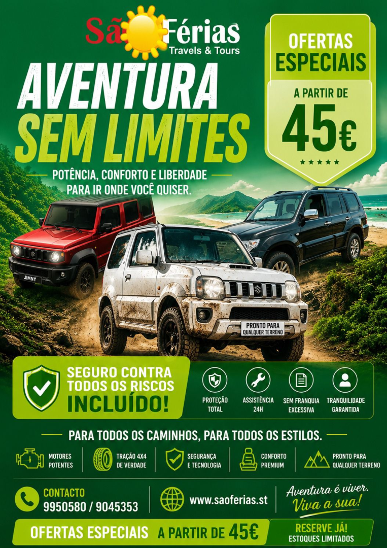Aluguer de Carros 4x4 - Aventura Sem Limites com a São Férias